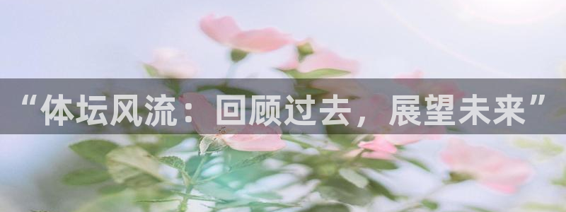 oety欧亿体育官网下载：“体坛风流：回顾过去，展望