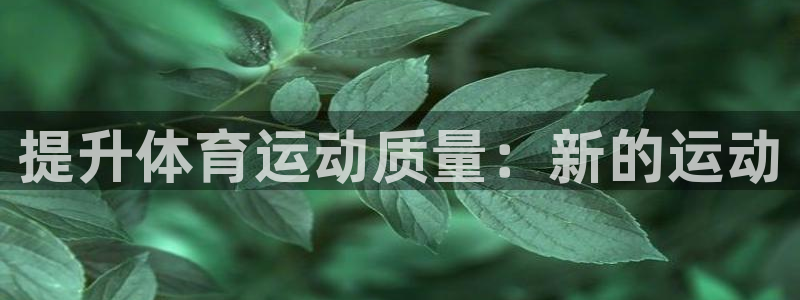 oety欧亿体育官网下载软件：提升体育运动质量：新的