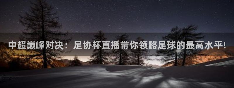 88看球免费nba直播：中超巅峰对决：足协杯直播带你领略足球的最高水平!